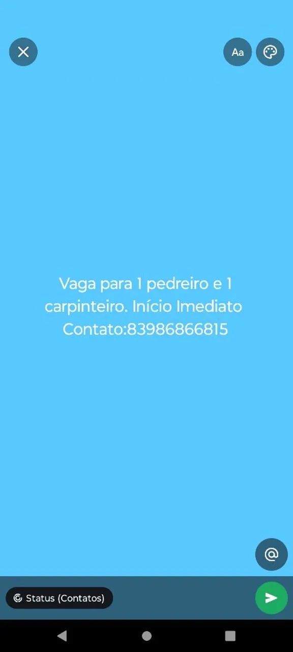 Vaga de emprego 