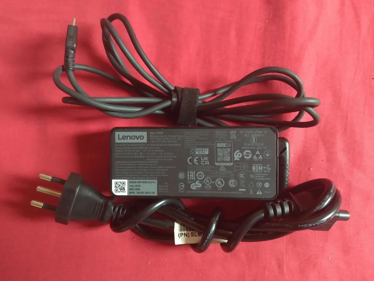 FONTE LENOVO MODELO ADLX65YCC3D MAX 65W