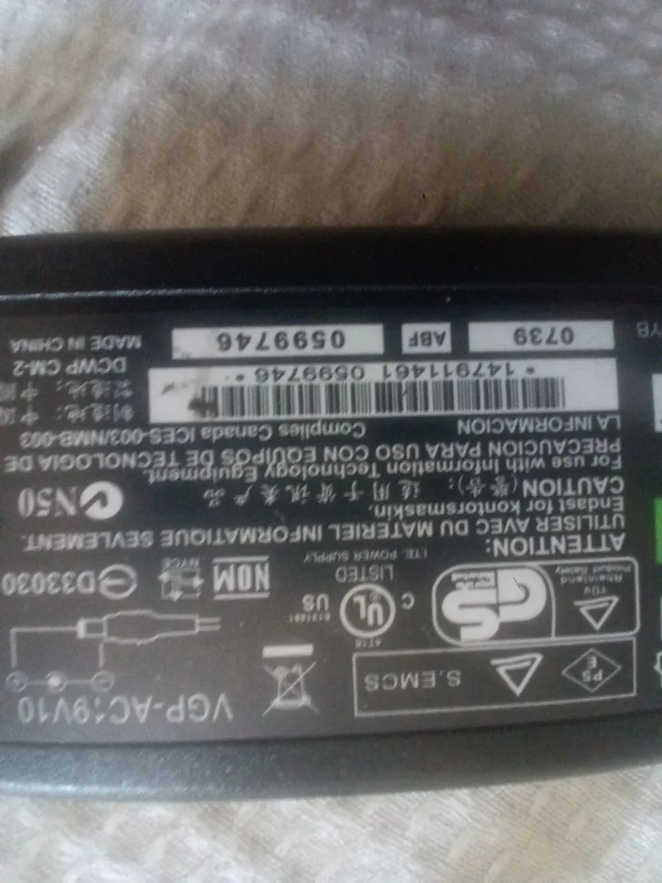 fonte notebook Sony 19v original - Foto 2