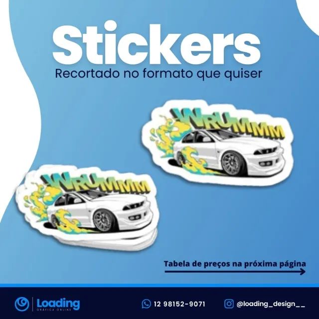 STICKER / ADESIVO DE VINIL RECORTADO - Foto 4