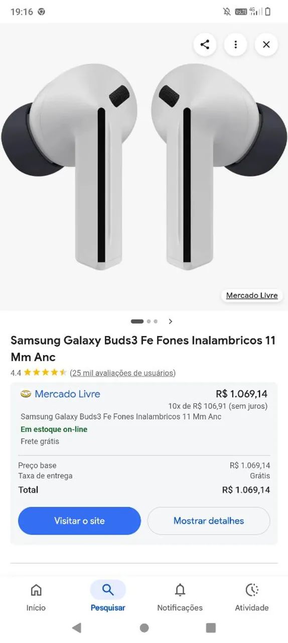 Fone Galaxy Buds3 Fe - Foto 2