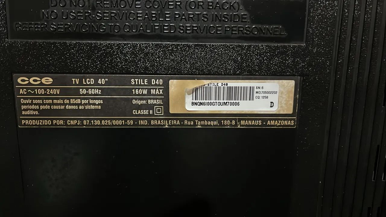 Tv Cce 40 Polegadas, Não Que Ligar - Foto 5