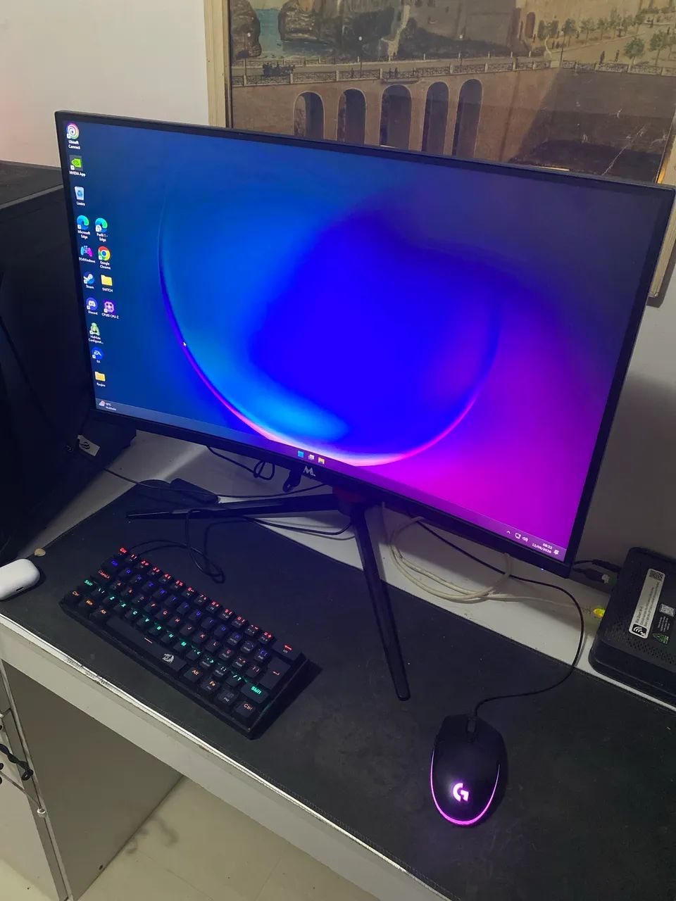 Monitor Gamer 240hz 1ms Tela curva 27 Polegadas  - Foto 3