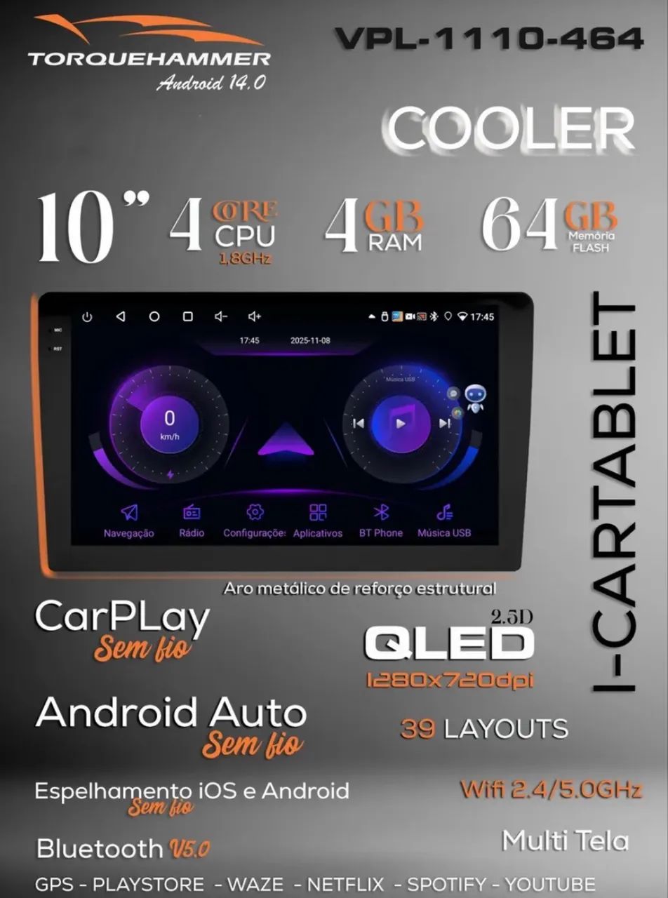 Kit Multimídia para carro 