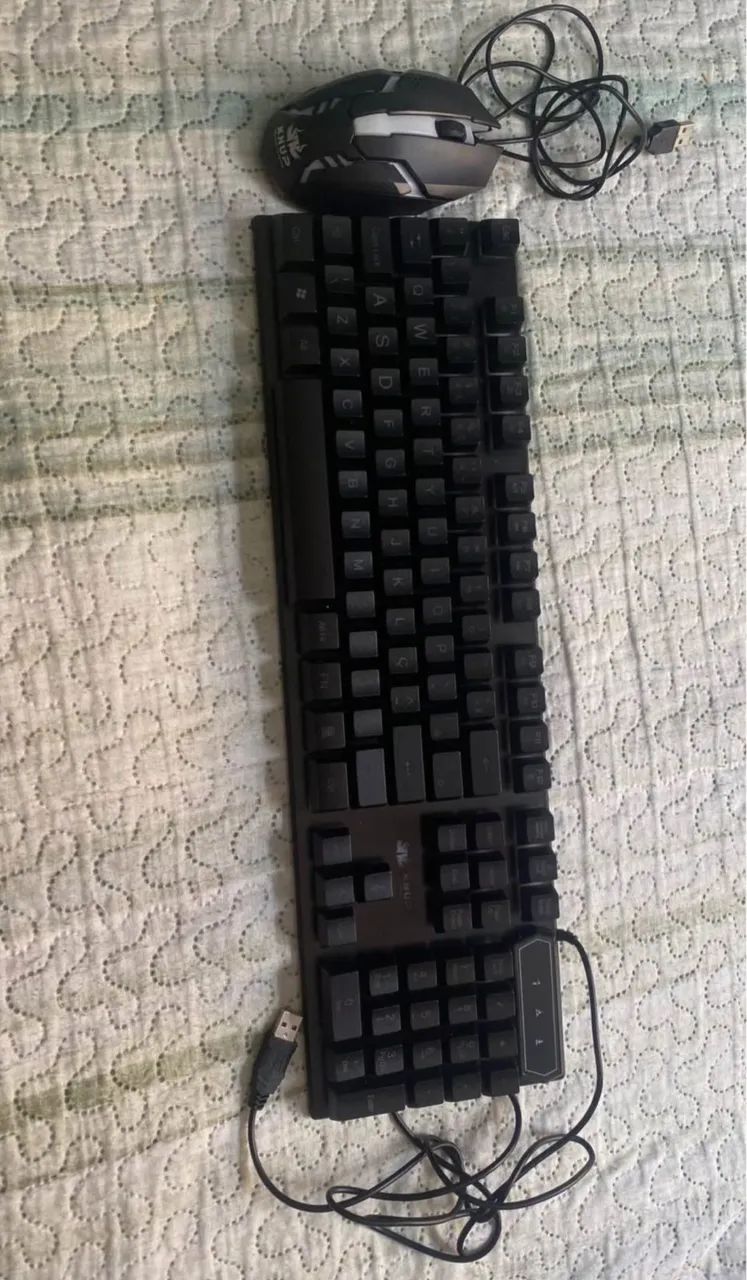 Teclado e mouse gamer 