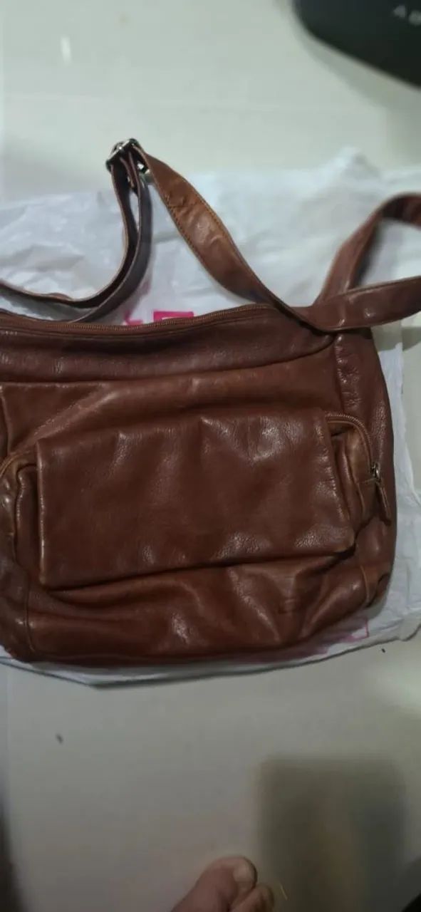 Bolsa de couro italiano 