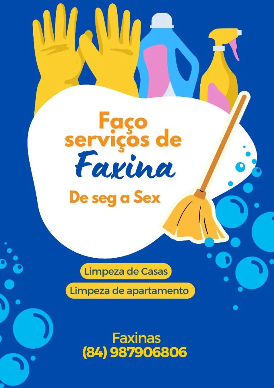 Faço faxina 