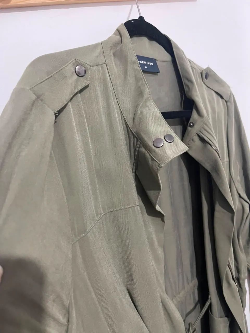 Parka Marfinno Verde Militar - Tam. 48 - Foto 4