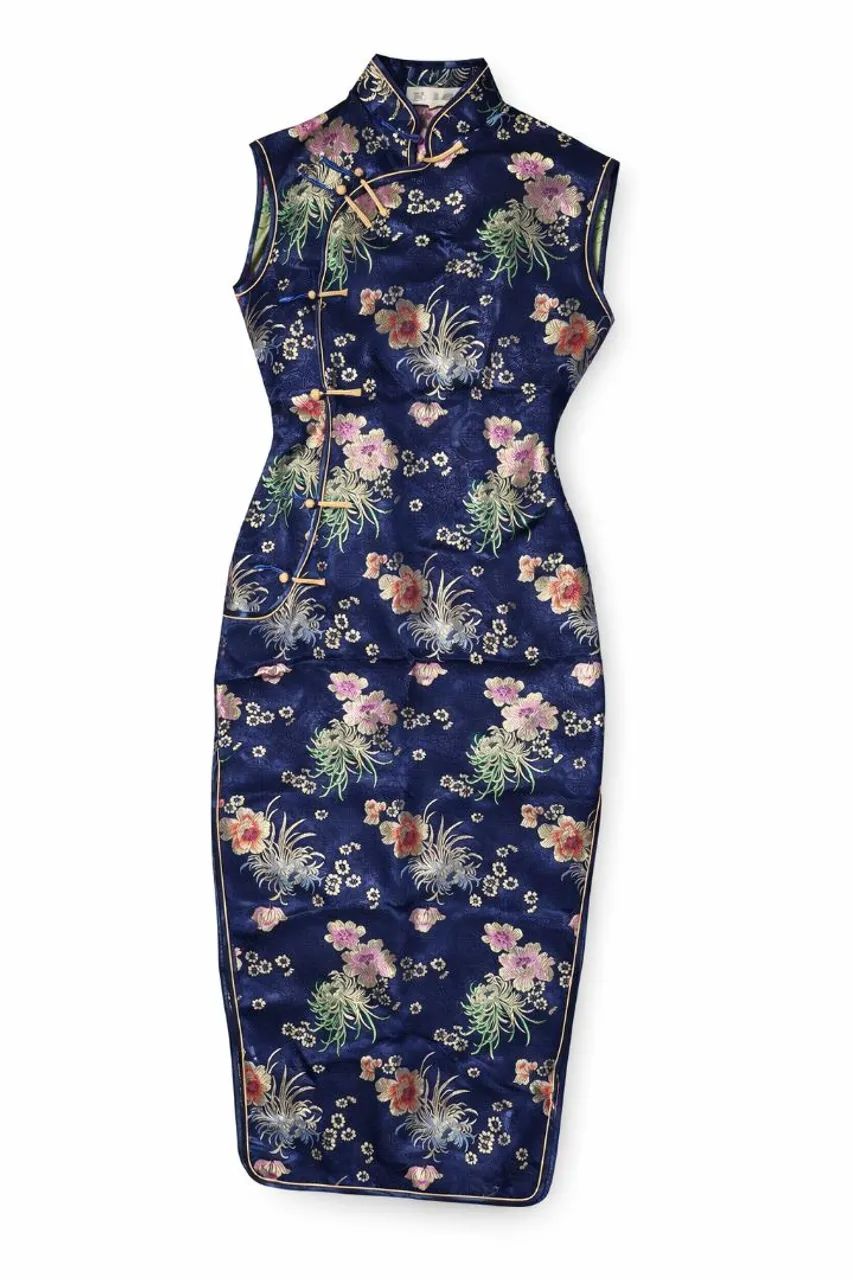 VESTIDO ORIENTAL AZUL 