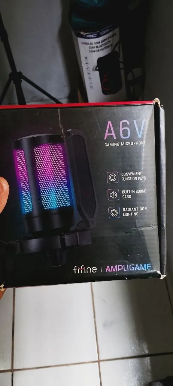 Microfone fifine A6V gamer (leia a descrição)