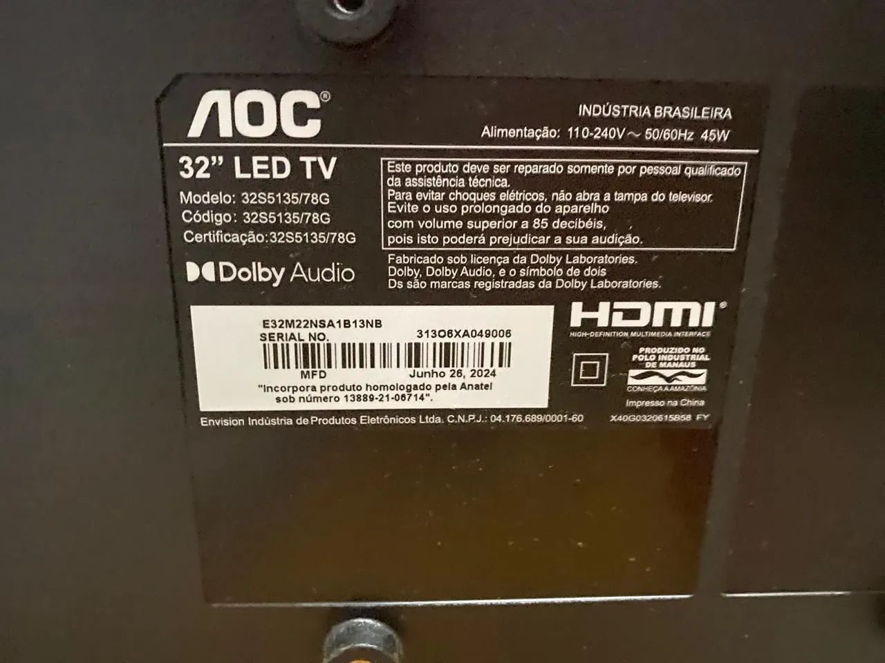 Smart tv AOC 32 polegadas  - Foto 4