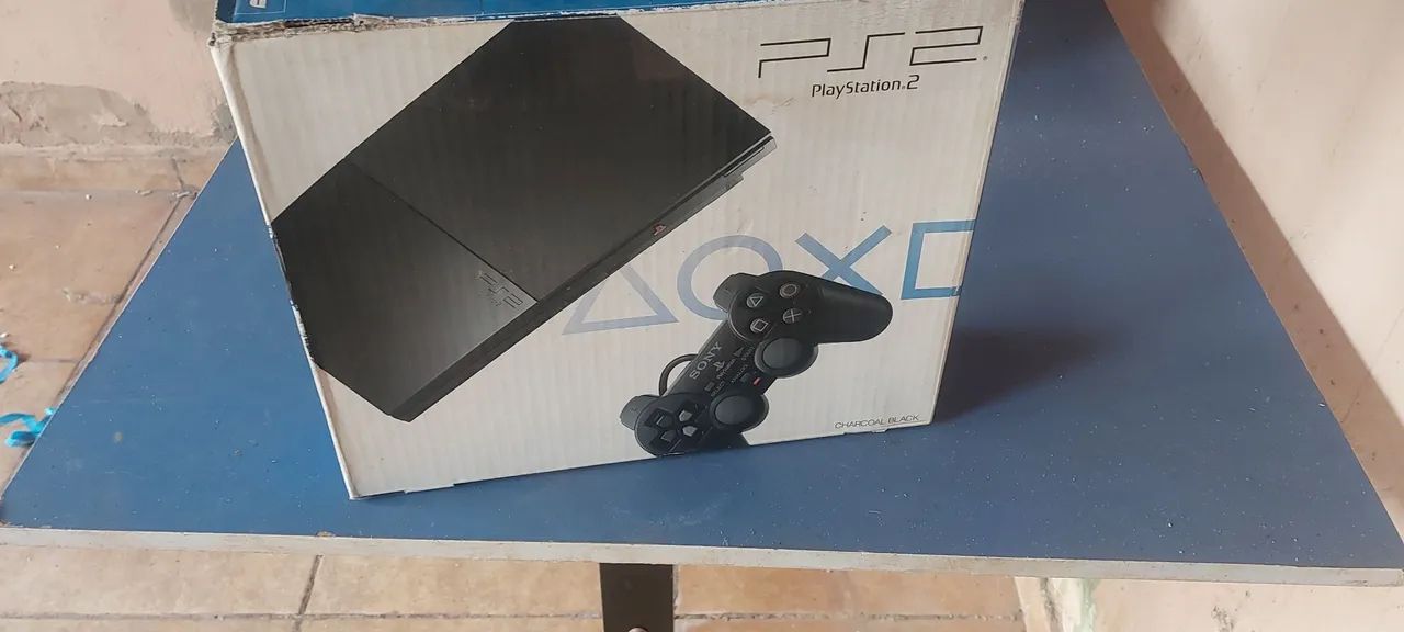Caixa vazia de playstation 2 
