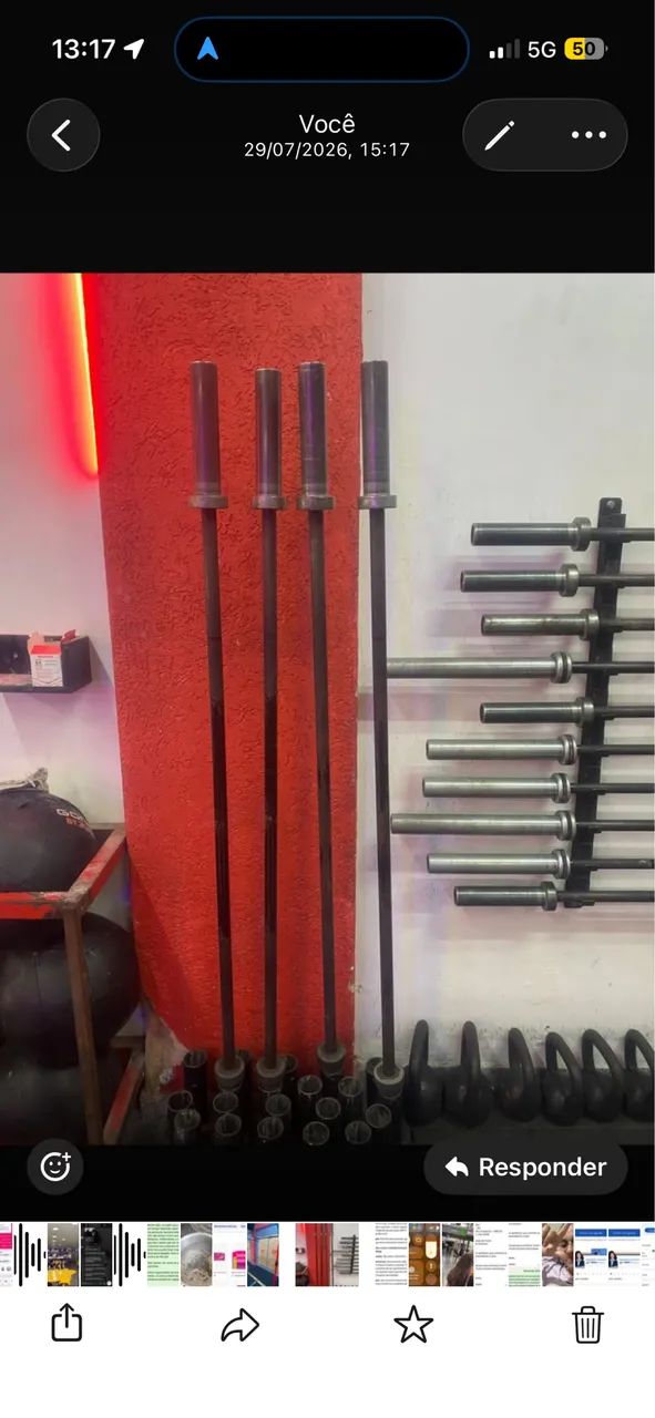 Barra Olímpica - Crossfit e Musculação