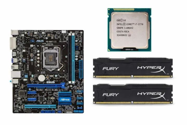 Kit PC i7 3770 + Placa-Mãe H61 + 2x8=16GB RAM HyperX DDR3 - Foto 6