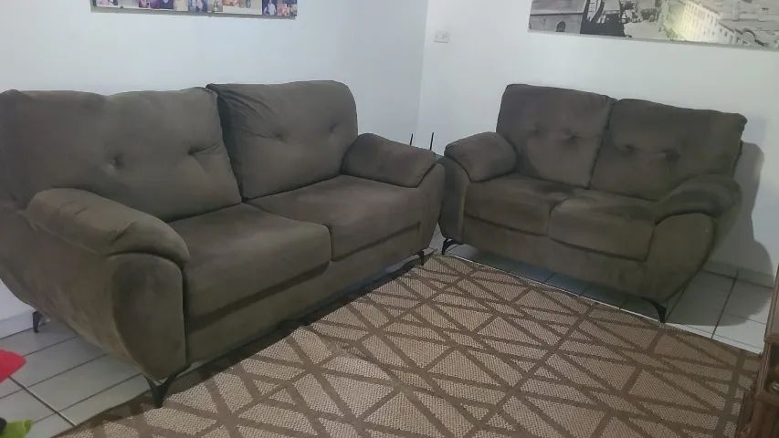 SOFÁ 3X2 LUGARES COM ALMOFADAS FIXAS TAKEI GABRIELA - Foto 2