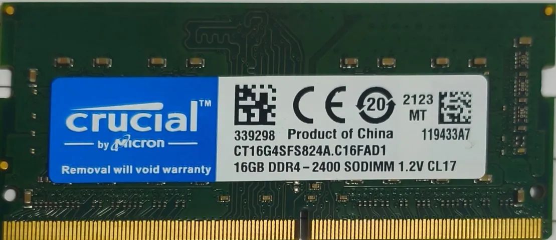 Memoria de note DDR4 16 GB 2400 Mhz