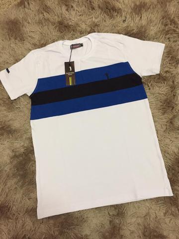 Camisetas Listradas Algodão Report com Elastano - Foto 4