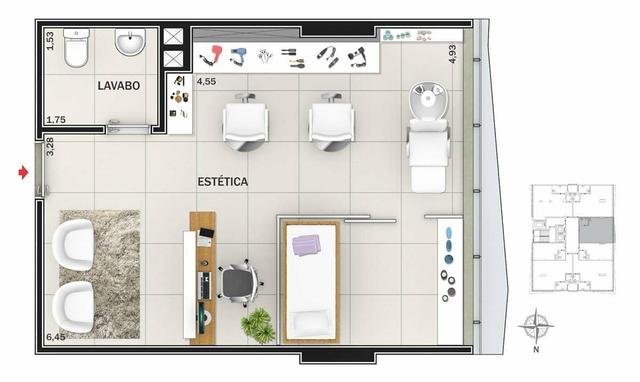 Excelente Sala Comercial - Foto 2