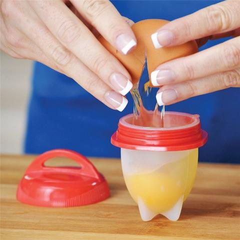 Kit de 6 Formas de Silicone Para Cozinhar Ovos - Foto 4