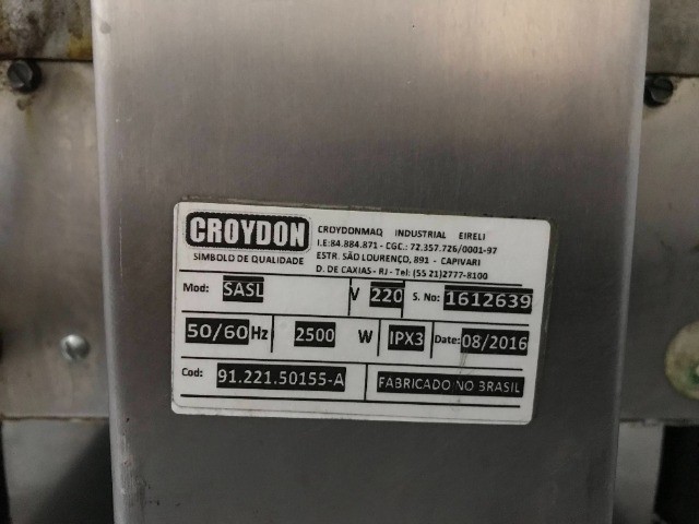 Chapa Croydon Sanduicheira Elétrica Lisa Alumínio Sasl 220v - Croydon - Foto 4