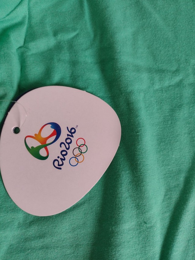 Camiseta Original Rio 2016 Nova Verde colecionadores - Foto 3
