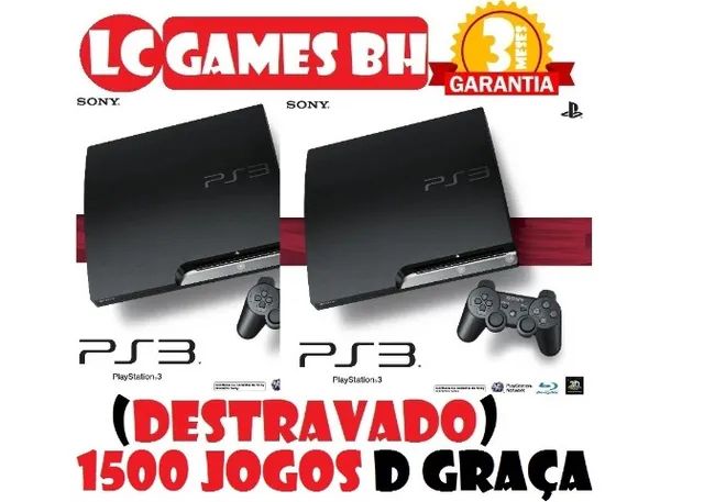 PS3 SLIM 500GB/250GB ((( DE$TRAV4DO ))) +1500 JOGO$ +03 MESE$ GAR4NTIA -  LOJA.FÍSICA - Videogames - Lindéia (Barreiro), Belo Horizonte 1227325206