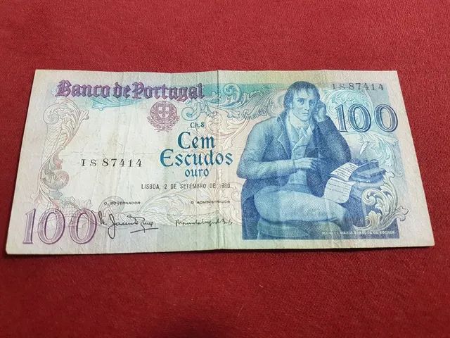 Nota de 100 Escudos de Portugal 1980