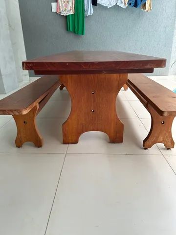 Mesa de madeira Maciça  - Foto 5