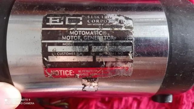 Motor Gerador DC Electrico-Craft Motomatic 24V + Um par de engrenagem