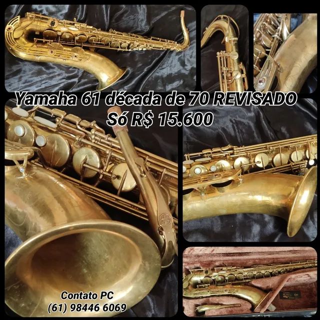 Sax tenor Yamaha 61 "Década de 70" Instrumentos musicais Guará II