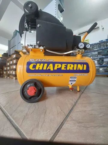 Compressor de ar 7,6Pés 21L 2hp Monofásico Chiaperini (Loja/Novo)