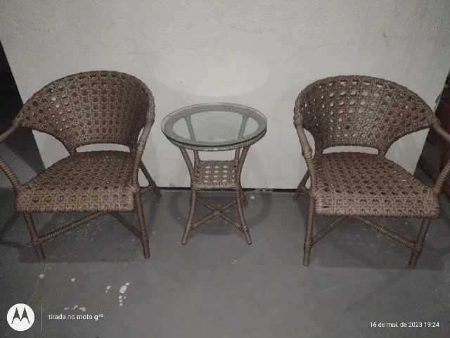 Conjunto de cadeiras para jardim