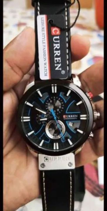 Relógio Curren 8346 Pulseira de Couro