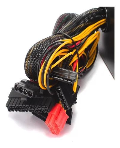 Fonte Alimentação Atx Led Pc Preta Bivolt Kp-535 600w  - Foto 4