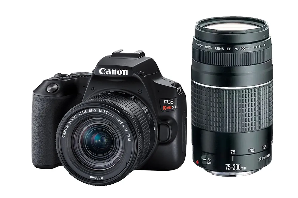 Kit Camera Canon SL3 estado de zero na caixa + lentes e acessorios
