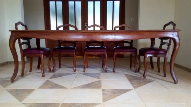 Mesa Chipandelle c/ 8 Cadeiras dos Anos 40/50 Raridade!
