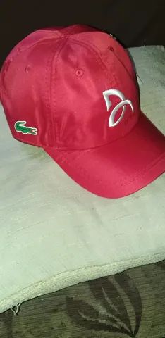 Boné Lacoste Djokovic na cor vermelho novo zero 