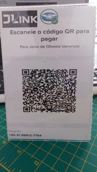QR CODE DE MESA EM ACRILICO