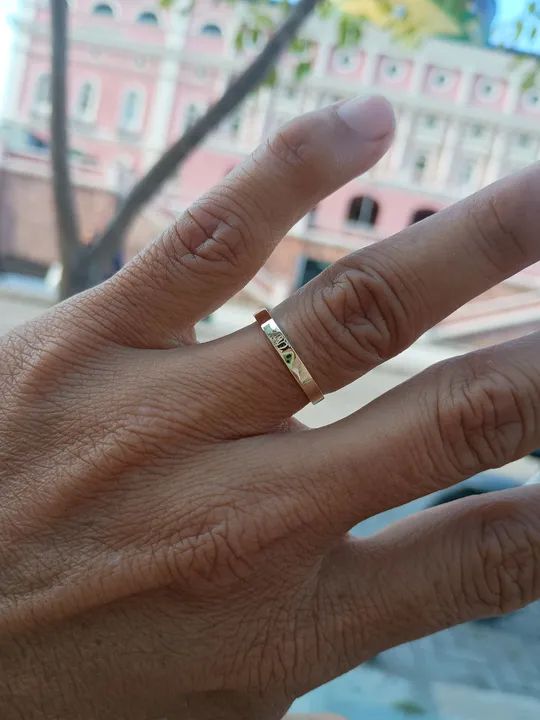 Par de Alianças Em Ouro 18k - Entrega no mesmo dia  - Foto 4