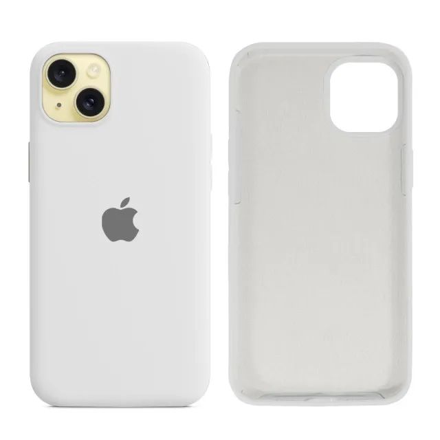 Capa iPhone 15 Plus Em Silicone Com Interior Aveludado