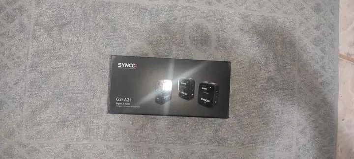 microfone sem fio synco G2 A2 lapela 2,4ghz preto - Foto 2