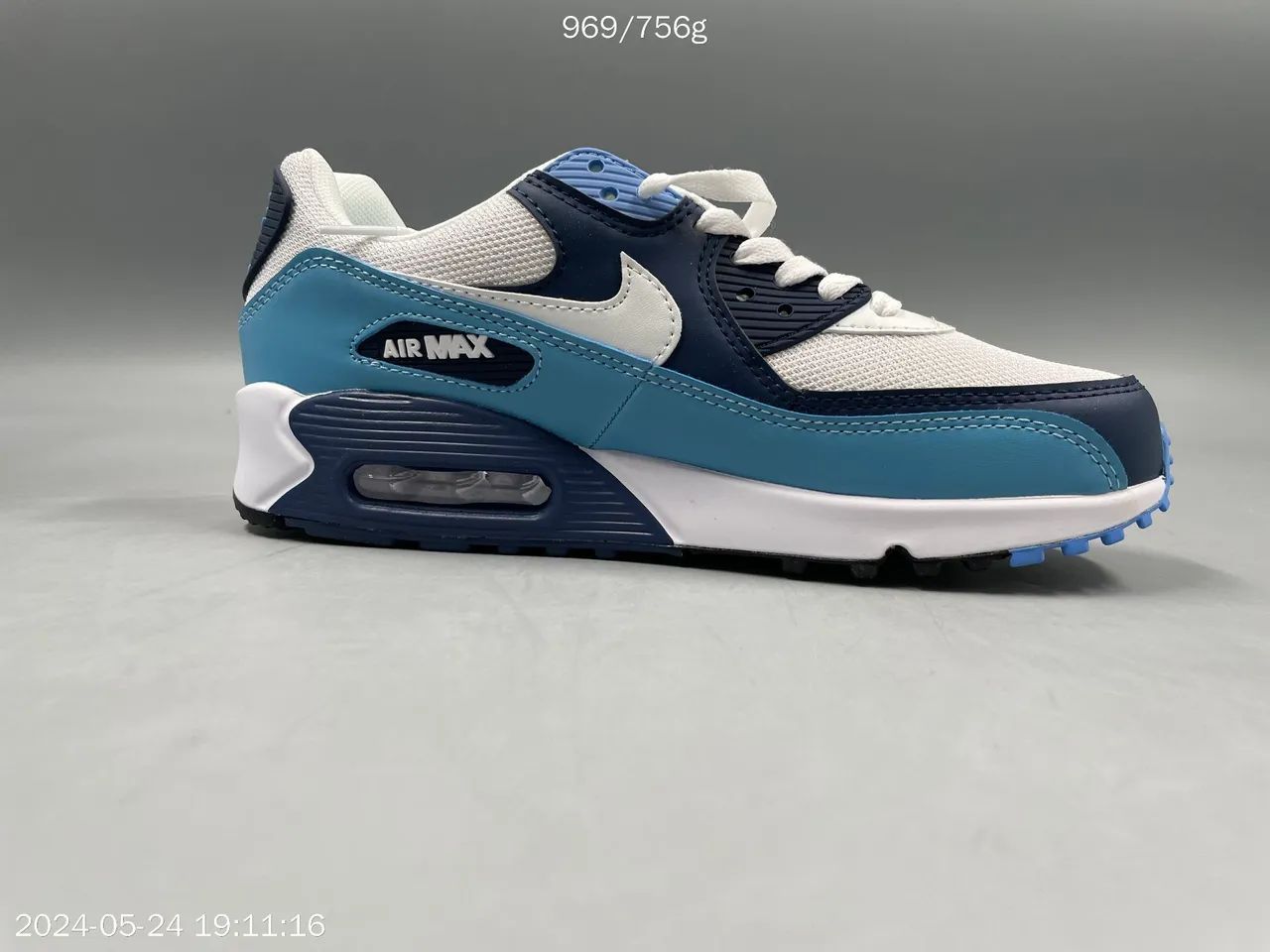 Tenis Nike Air Max 90 Azul Branco Calcados Sao Sebastiao Volta Redonda 1351171868 OLX