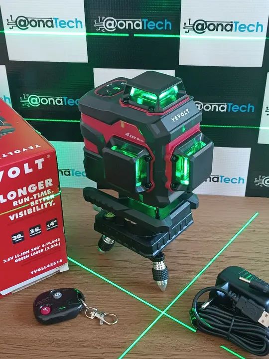 PROMOÇÃO NÍVEL A LASER 16 LINHAS COM BASE GIRATÓRIA AJUSTE FINO  - Foto 2