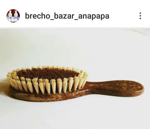 Antiga Escova de Roupas. Madeira. - Foto 3