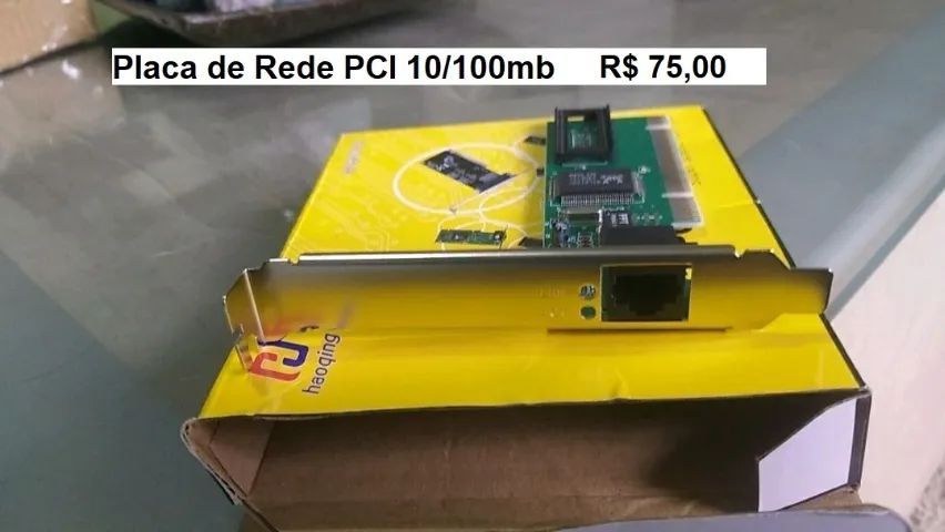 Placa de rede PCI / pci-e 1000mbps rj45 R$ 75,00 / USB - 90,00 - Foto 3