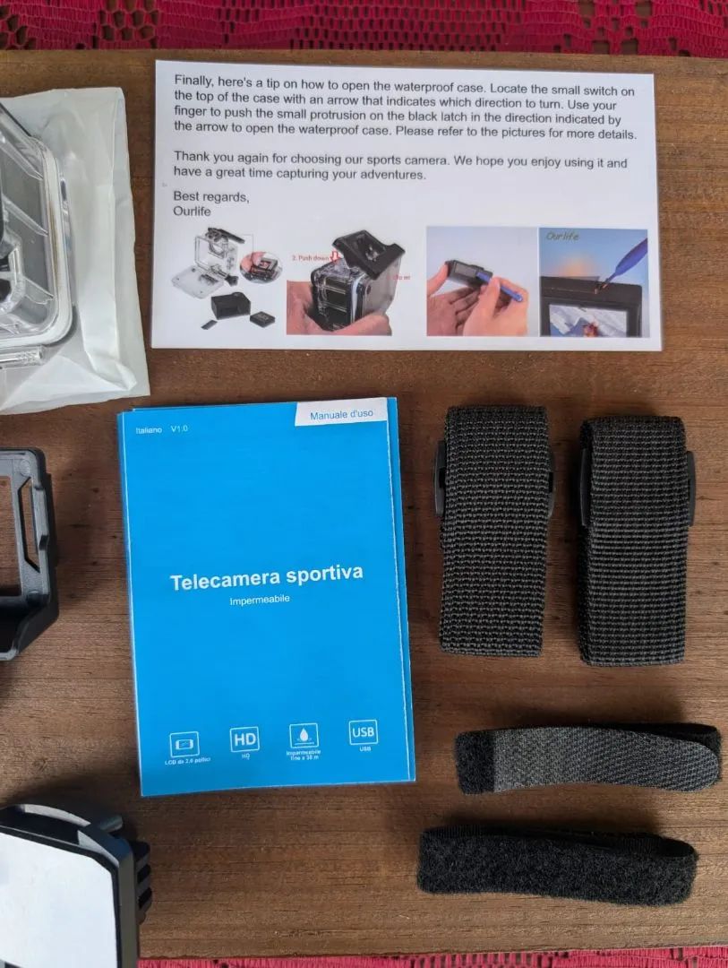 Mini Câmera Nova Tipo Go Pro + Acessórios  - Foto 4