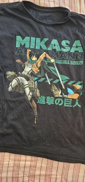 Camisa Mikasa Ackermann Piticas original tamanho P - Foto 4