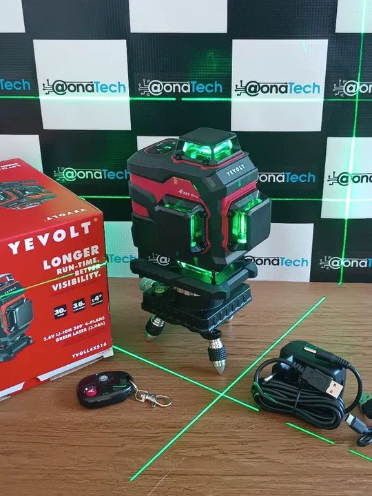 PROMOÇÃO NÍVEL A LASER 16 LINHAS COM BASE GIRATÓRIA AJUSTE FINO 