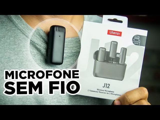 Original microfone de lapela Ulanzi J12