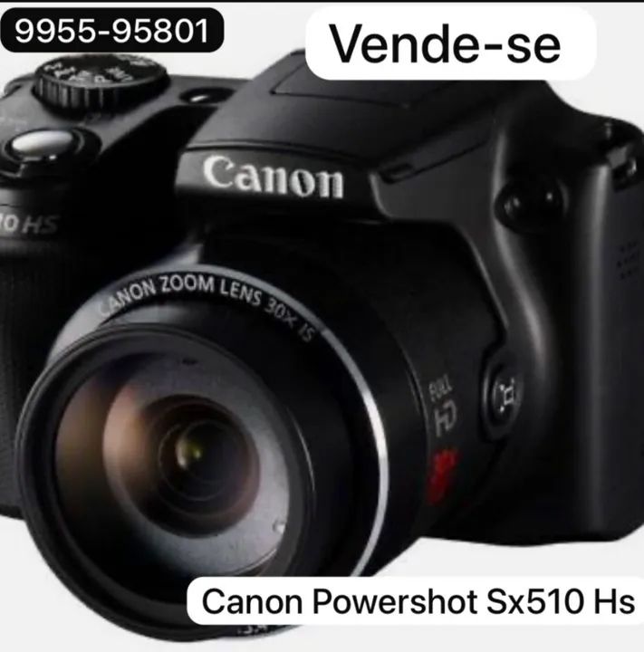 Câmera Canon Powershot SX510 Hs 30x Zoom